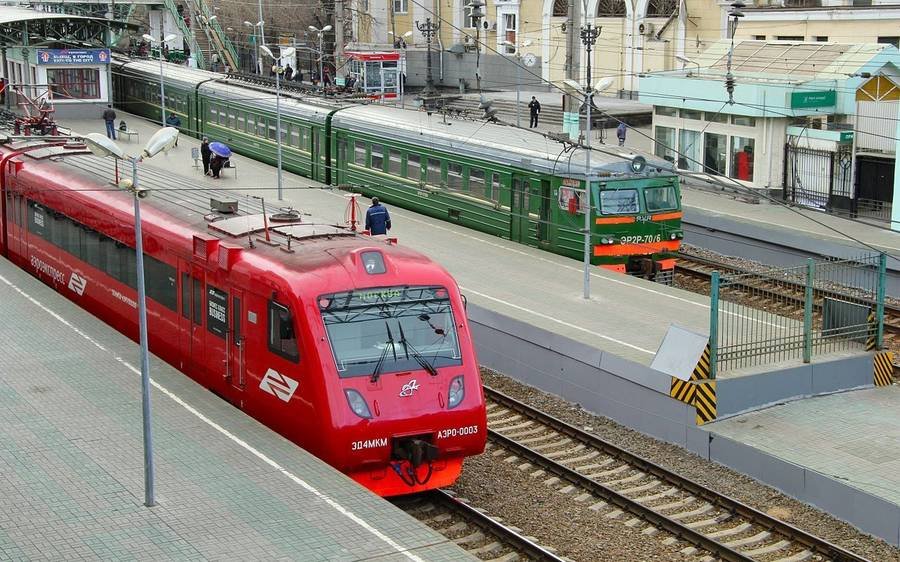Una de las nueve estaciones de tren de Moscú