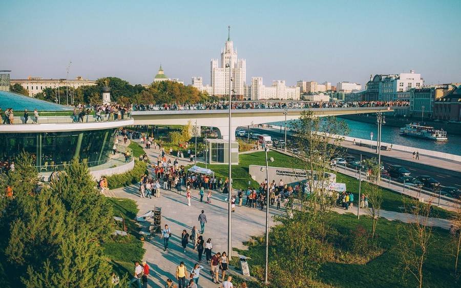 El encanto del parque Zaryadye de Moscú